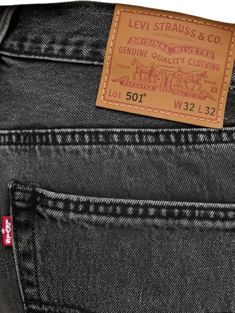Levi's Straight jeans Zwart