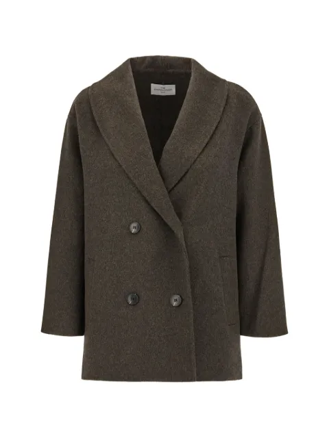 THE DYNAMIS STUDIO double-breasted shawl-lapel coat