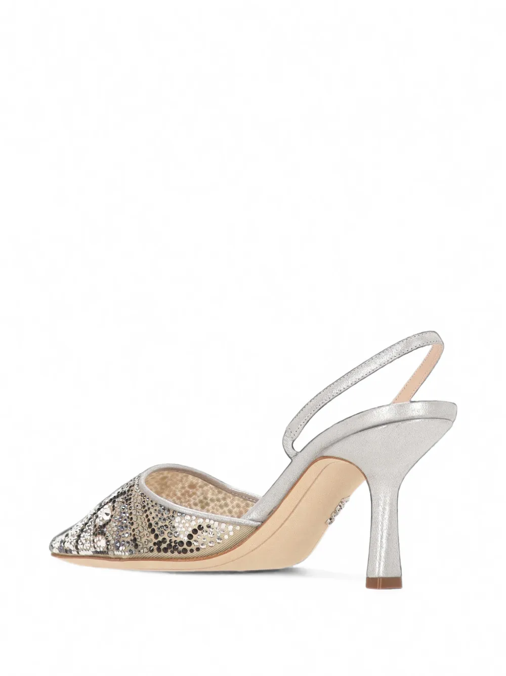 Rodo Slingback pumps verfraaid met kristallen Zilver