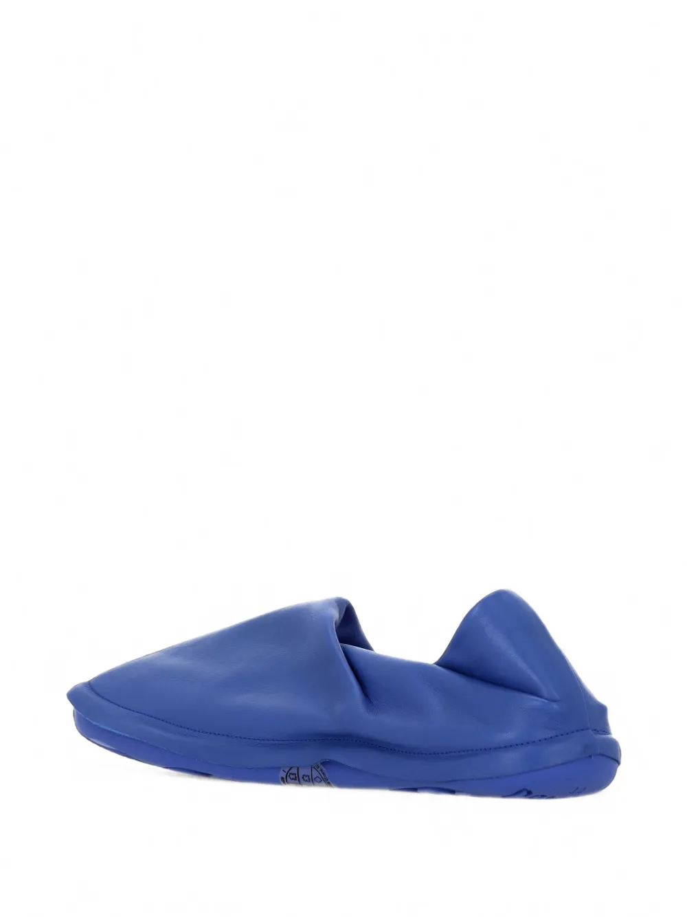 Camper x Issey Miyake Peu Form draped leather loafers Blauw