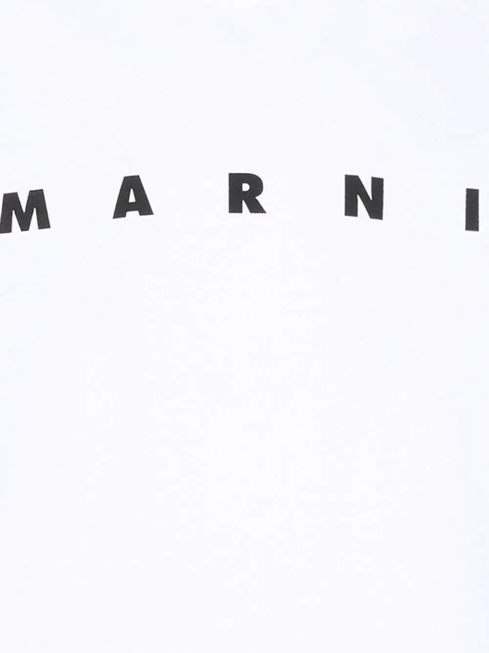 Marni Kids Katoenen T-shirt met logo Wit