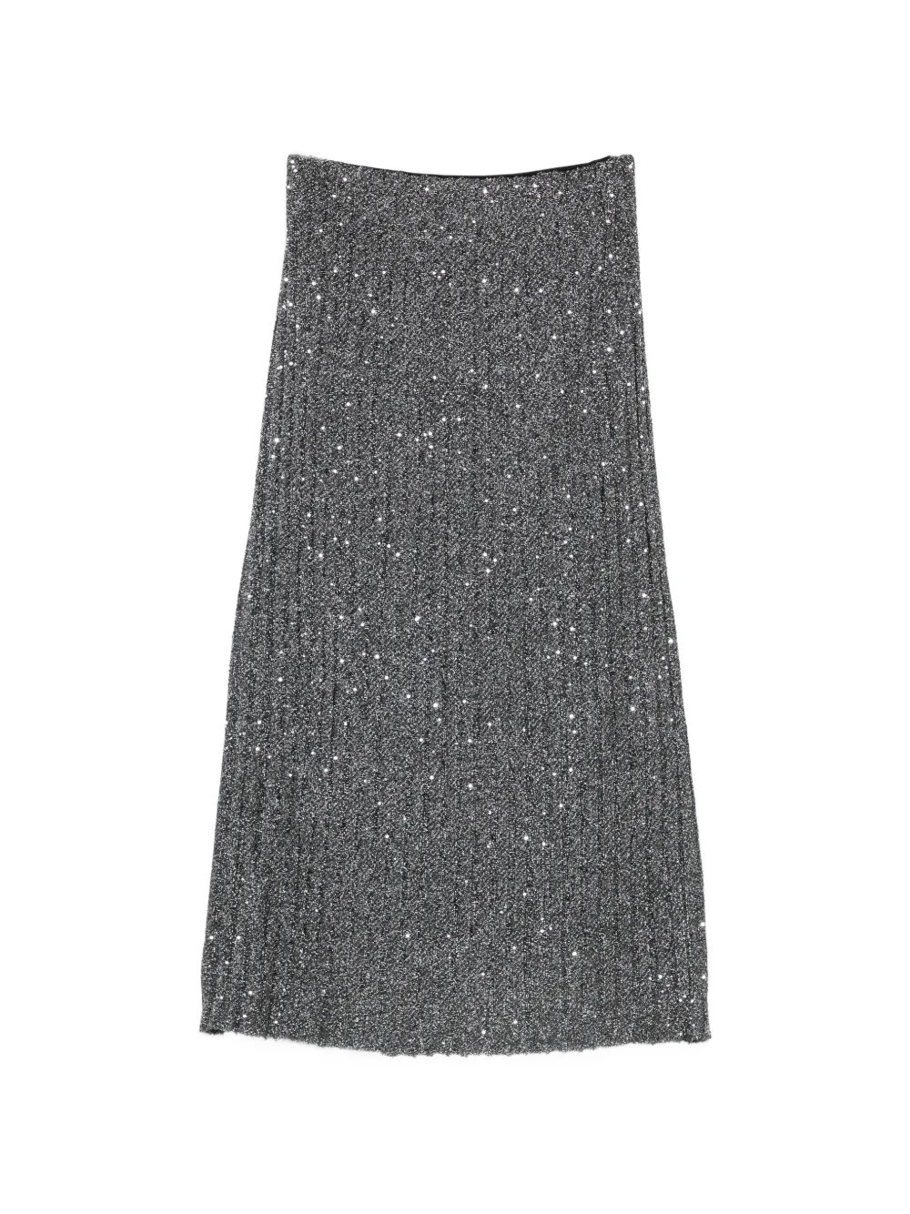 Missoni midi sequin-embellished pleated skirt - Argento