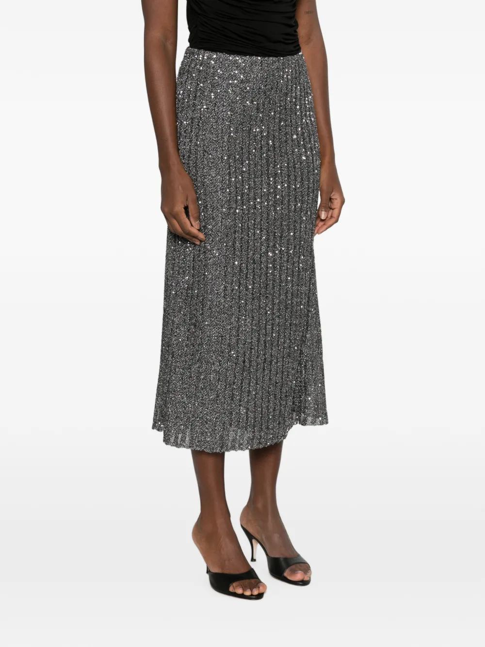 Missoni Midi-rok met pailletten Zilver