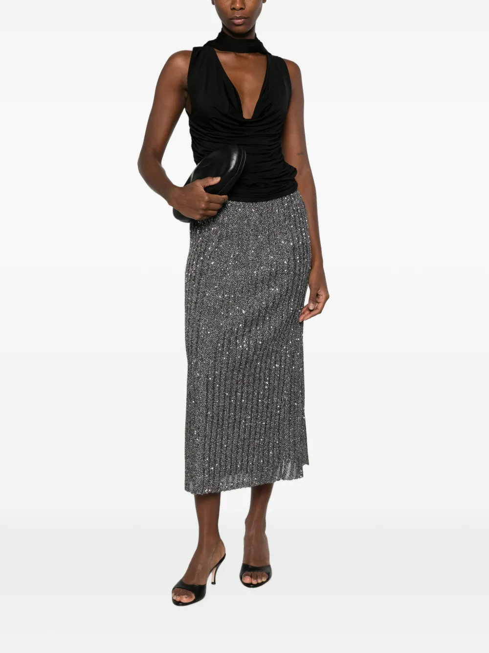 Missoni Midi-rok met pailletten Zilver