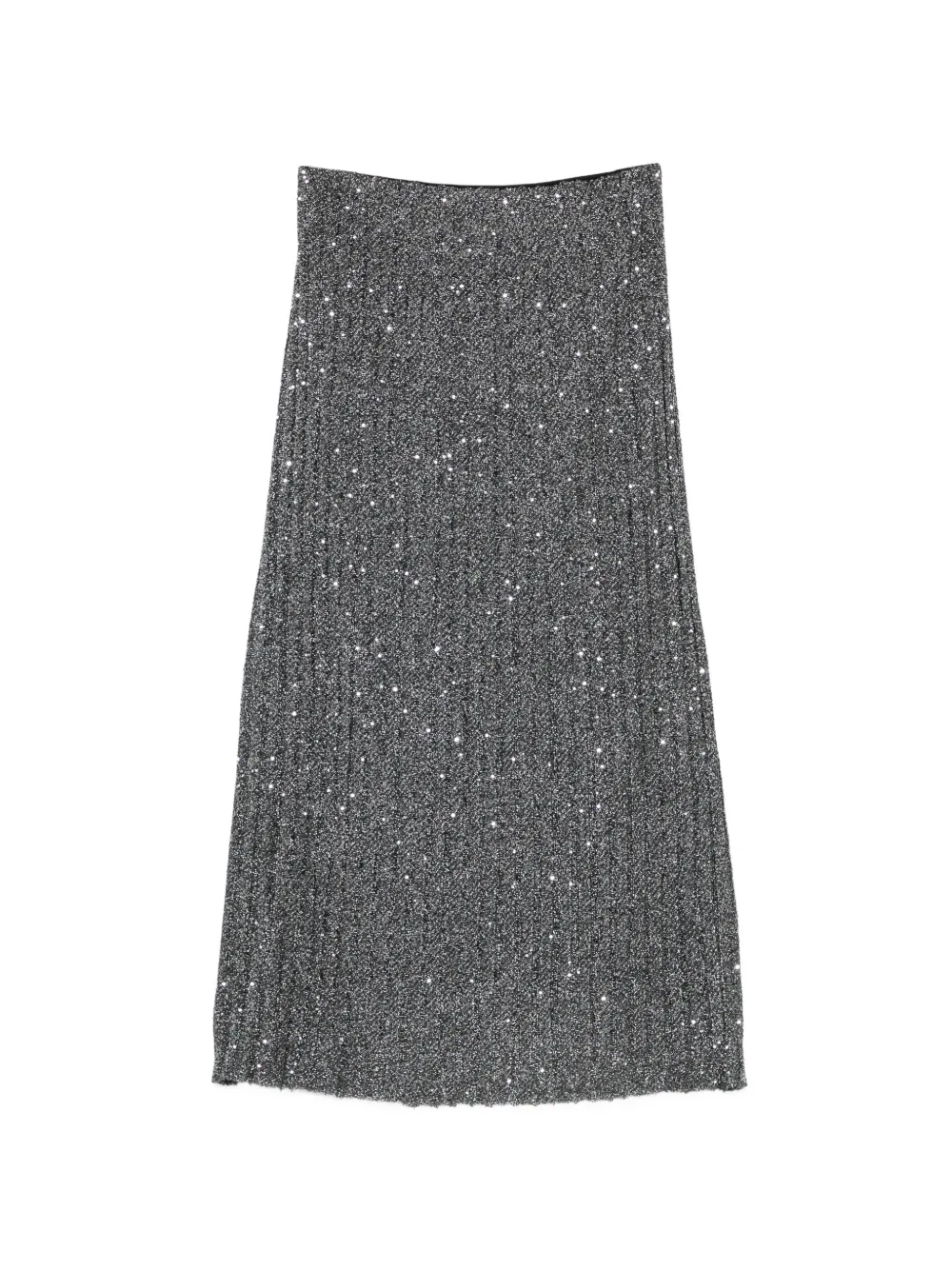 Missoni midi sequin-embellished pleated skirt - Argento