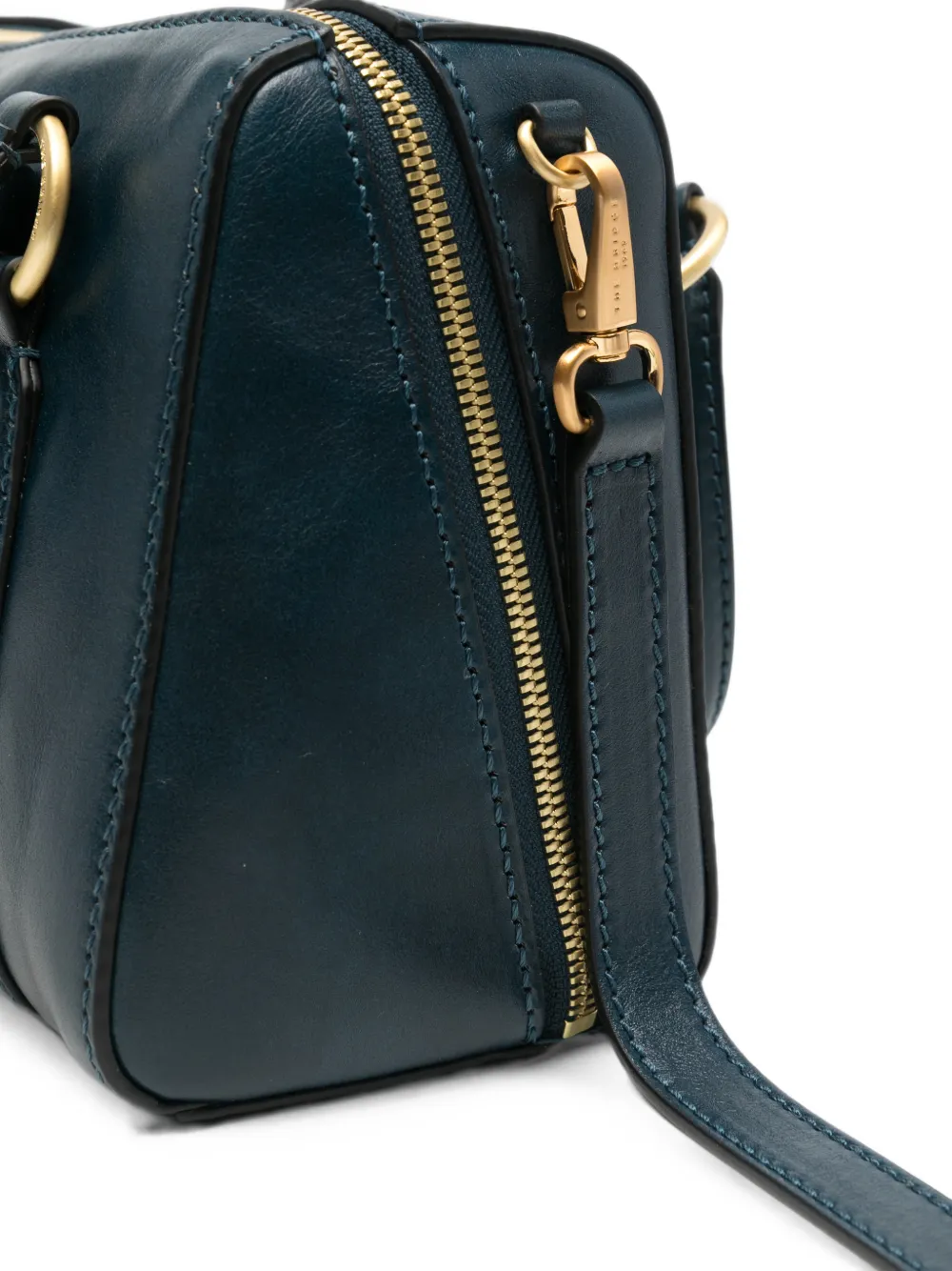 The Bridge Leren shopper Blauw