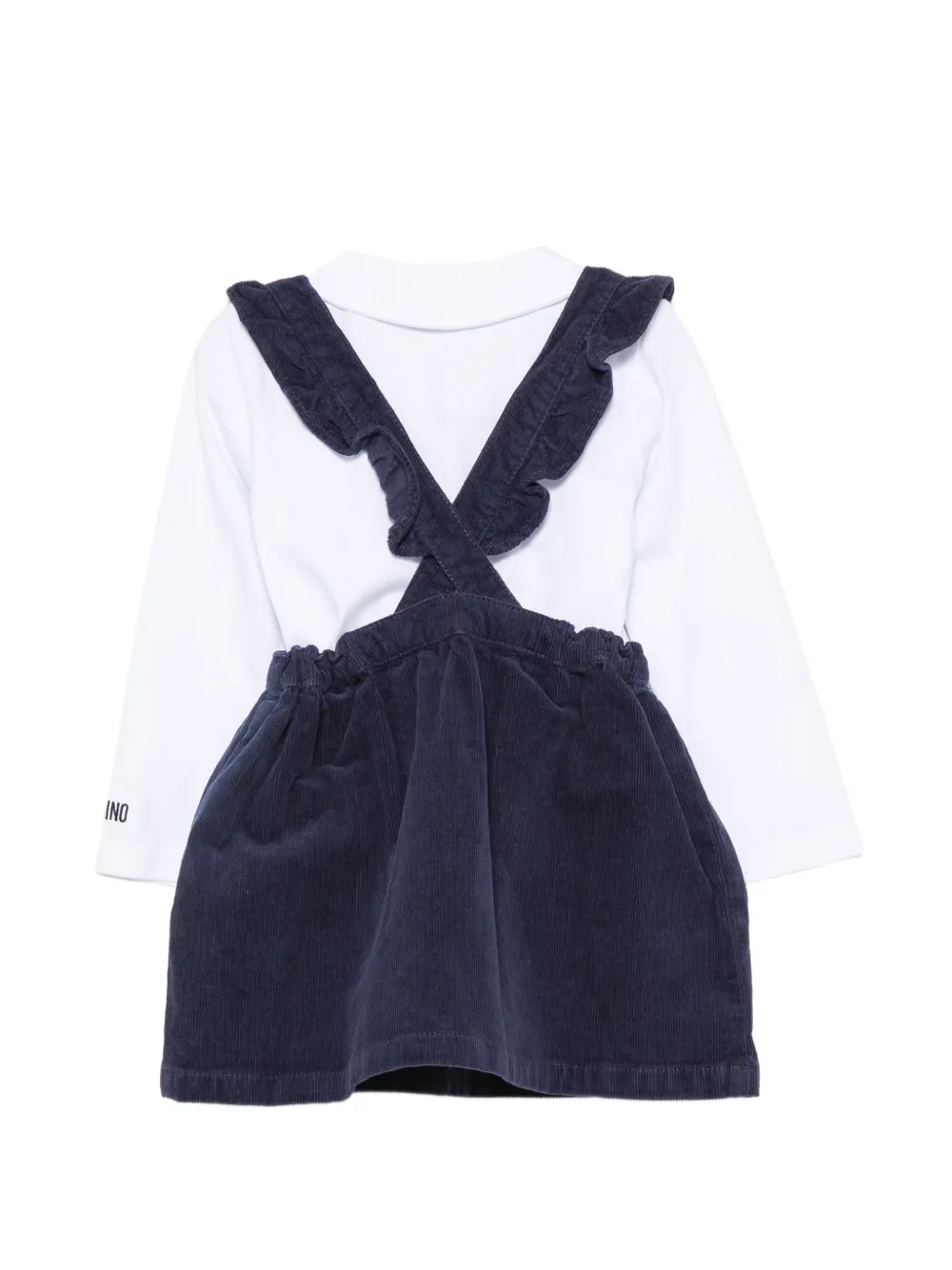 Moschino Kids Jurkset met Peter Pan-kraag Wit