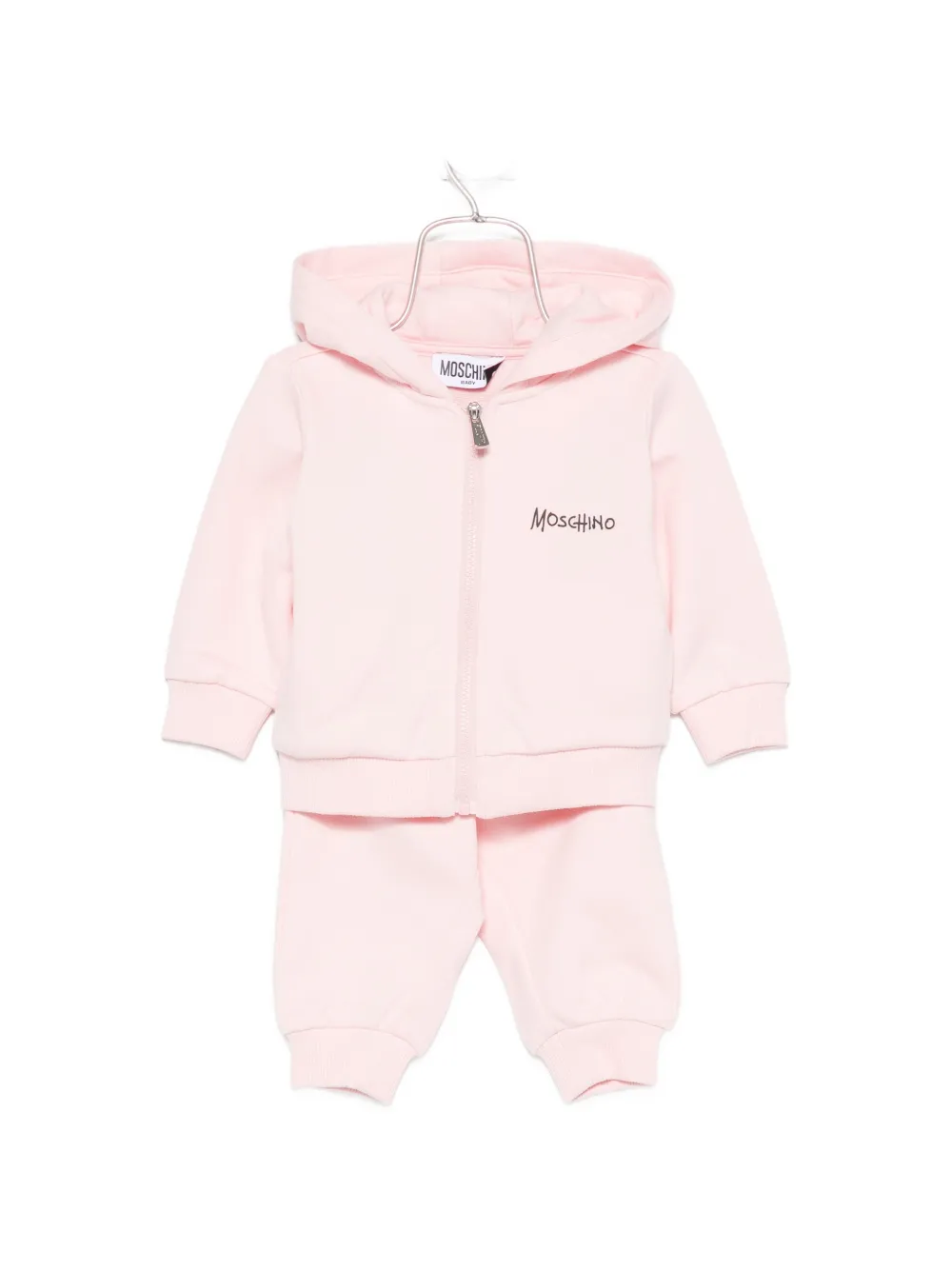 Moschino Kids Teddy Bear logo-print tracksuit - Rosa