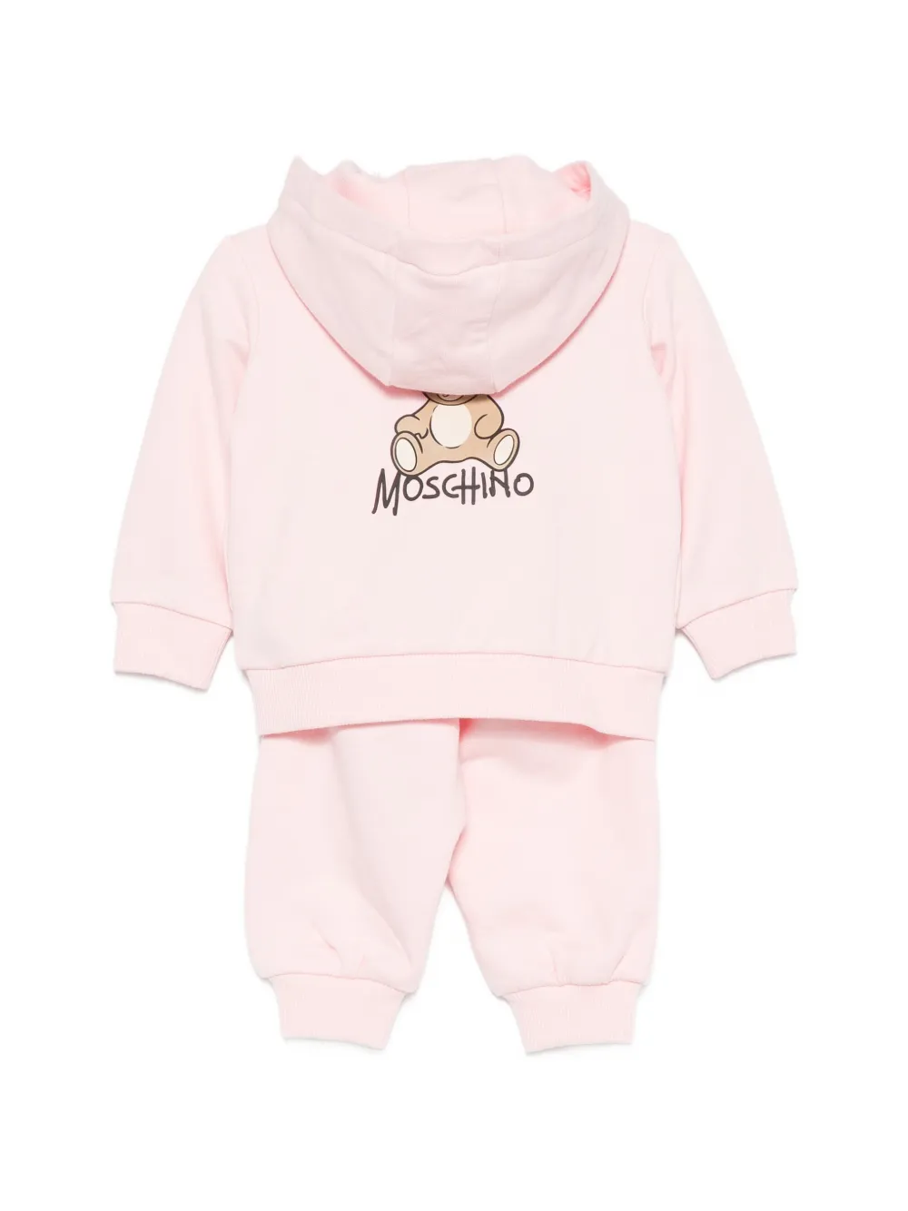 Moschino Kids Trainingspak met logoprint Roze