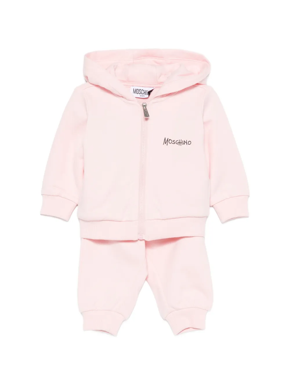 Moschino Kids Teddy Bear logo-print tracksuit - Rosa