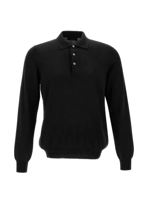Gran Sasso button-down polo sweater