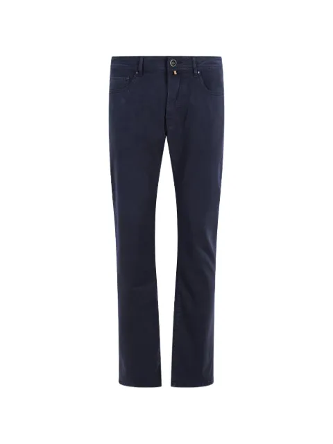 Jacob Cohën logo-patch five-pocket trousers