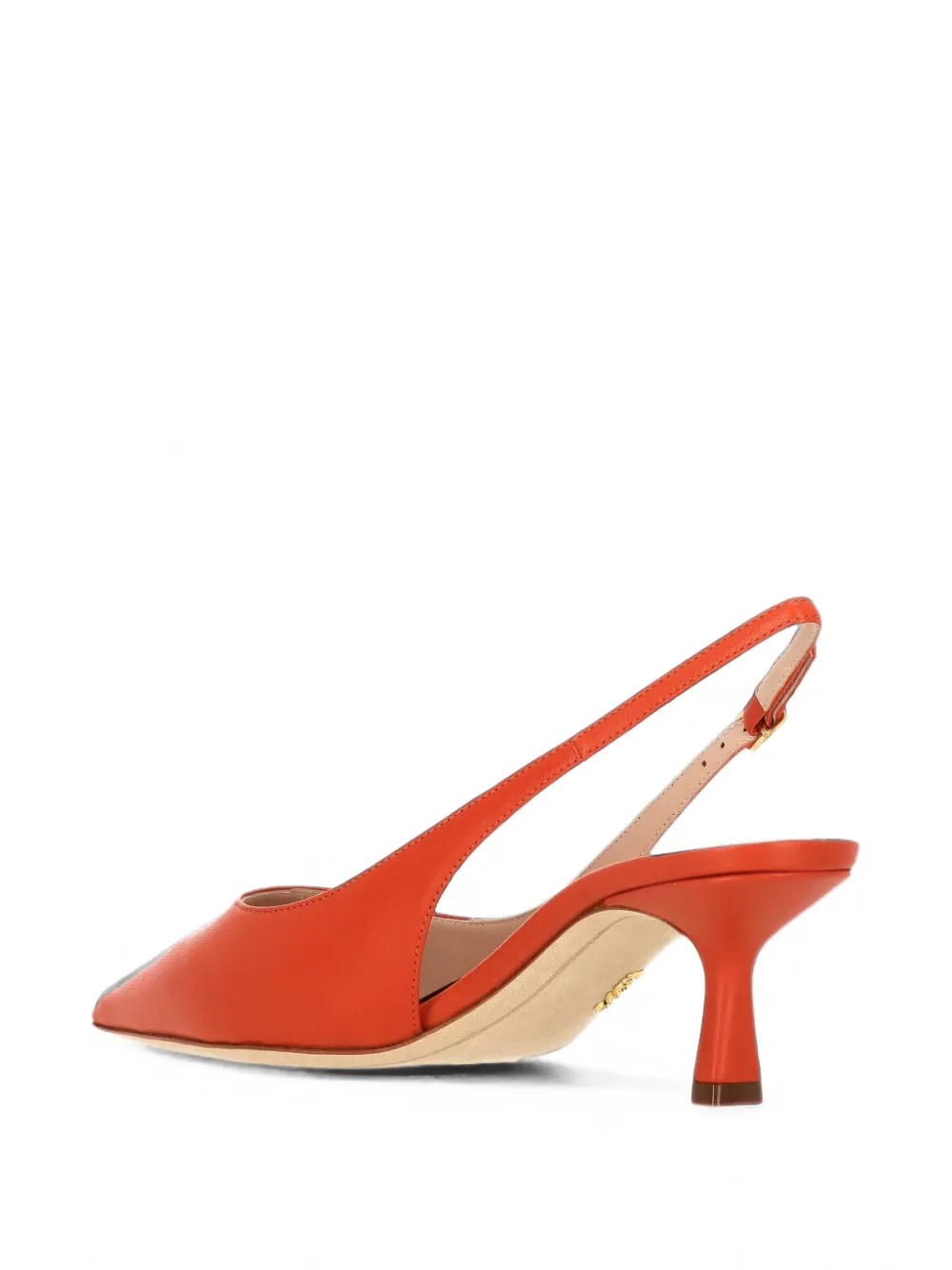 Rodo pointed-toe slingback pumps Oranje