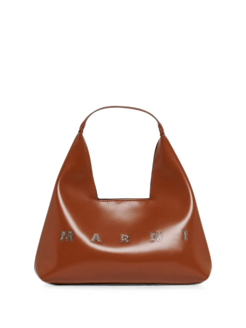 Marni Kids logo-embellished shoulder bag - Marrone