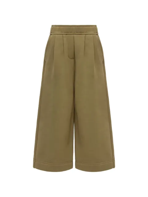 Moncler Enfant pleated logo-patch track pants