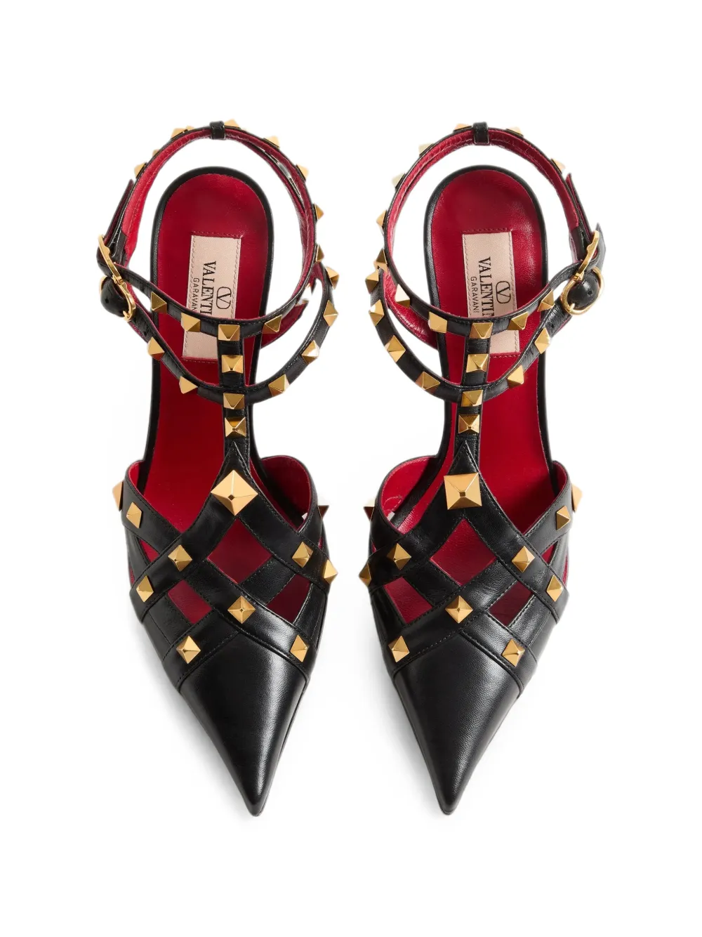 Valentino Garavani studdy kidskin pumps 100mm Zwart