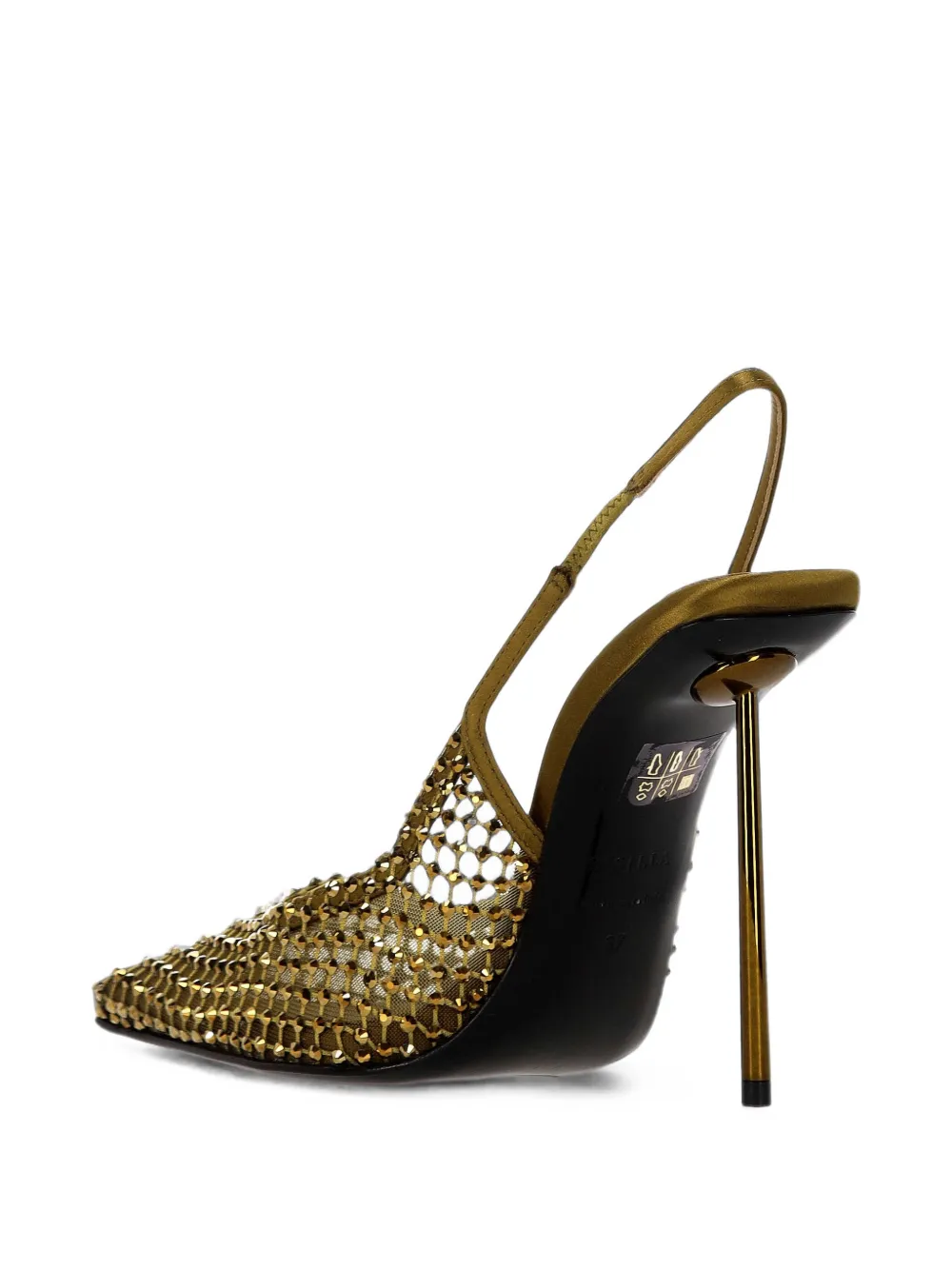 Le Silla Gilda crystal-embellished pumps Goud
