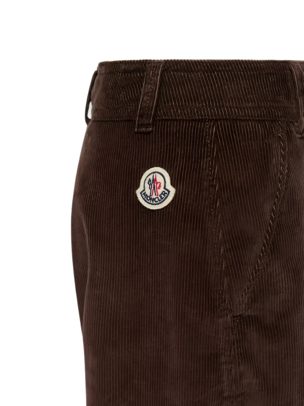 Moncler Enfant Ribfluwelen broek Bruin