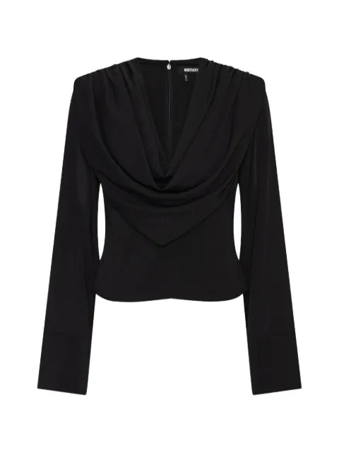 ROTATE BIRGER CHRISTENSEN draped blouse black