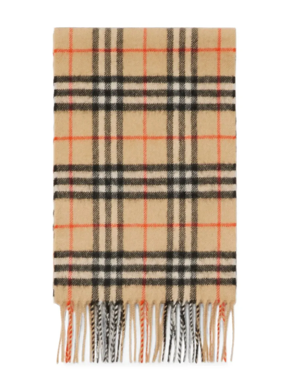 Burberry Kids Geruite kasjmier sjaal Beige