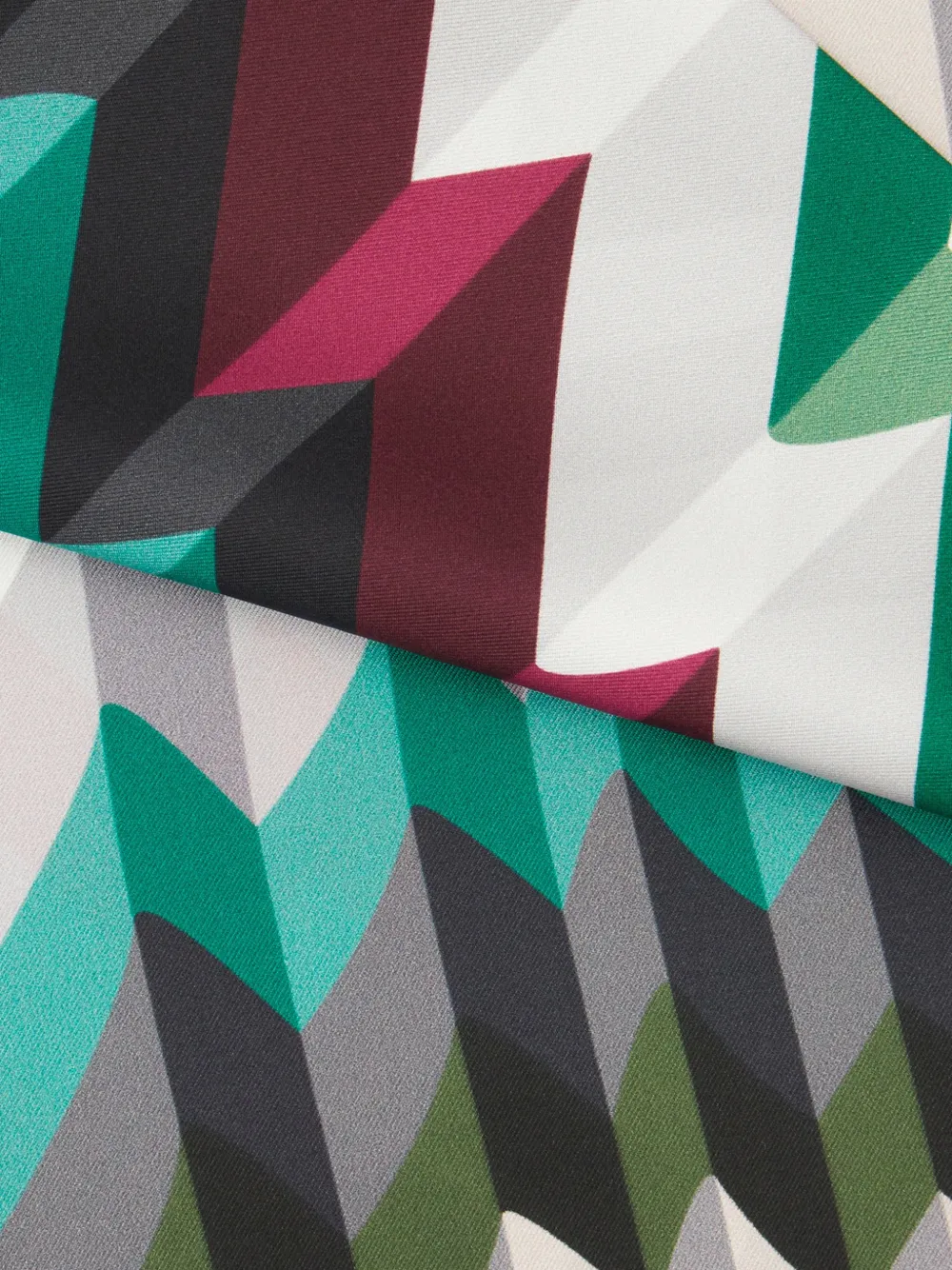 Missoni zigzag silk scarf Wit