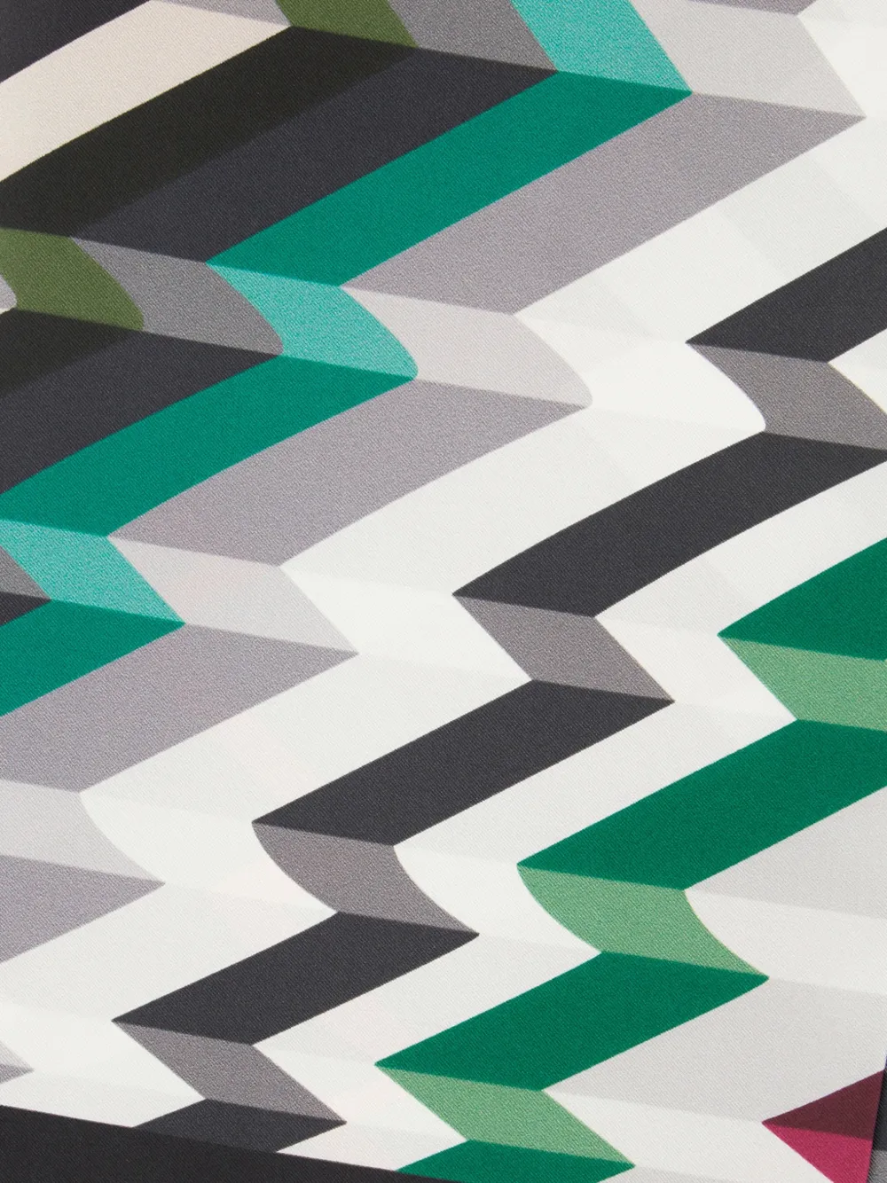 Missoni zigzag silk scarf Wit