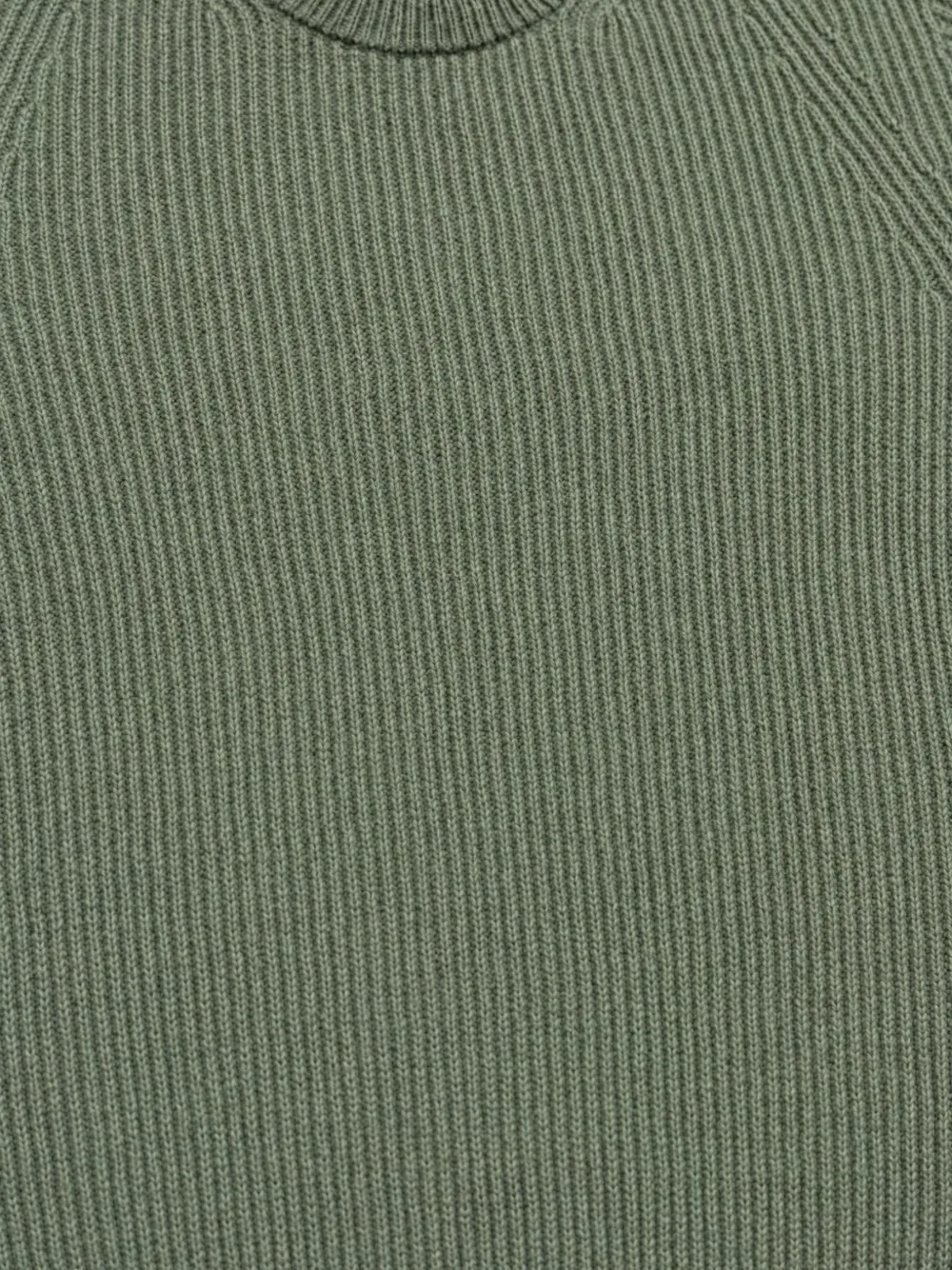 AMARANTO Geribbelde trui met raglan mouwen Groen