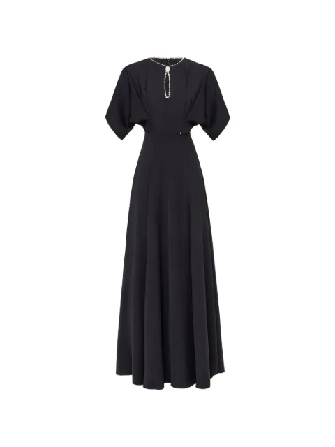 NISSA crystal details maxi dress
