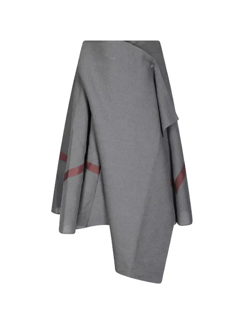 Niccolò Pasqualetti Perimetro asymmetric draped maxi skirt