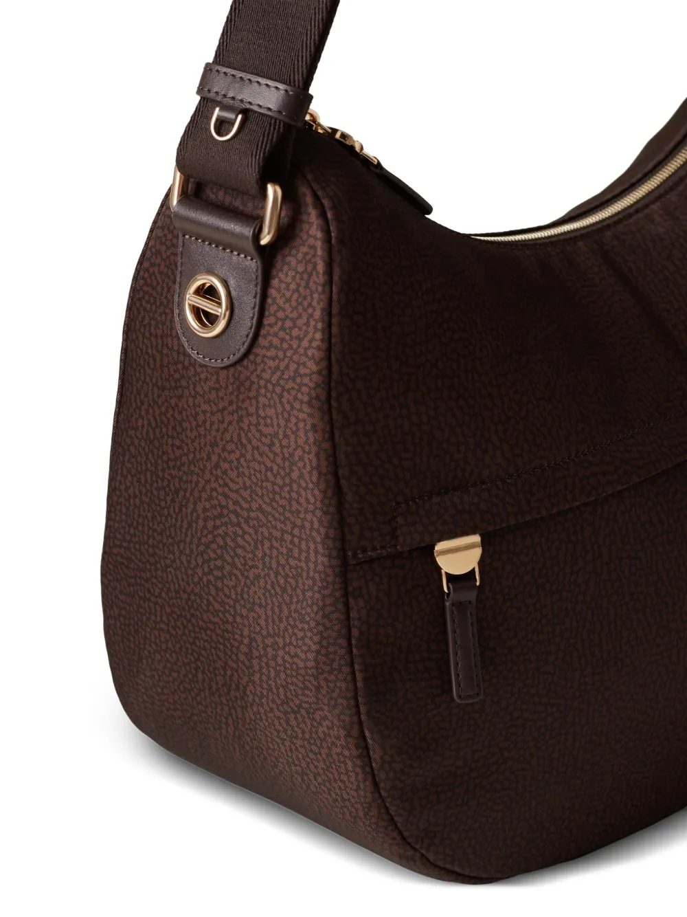 Borbonese Medium B-Club Luna schoudertas Bruin