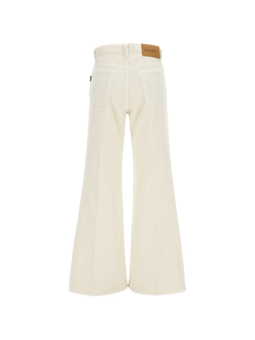 Haikure Flared jeans met ribfluwelen effect Wit