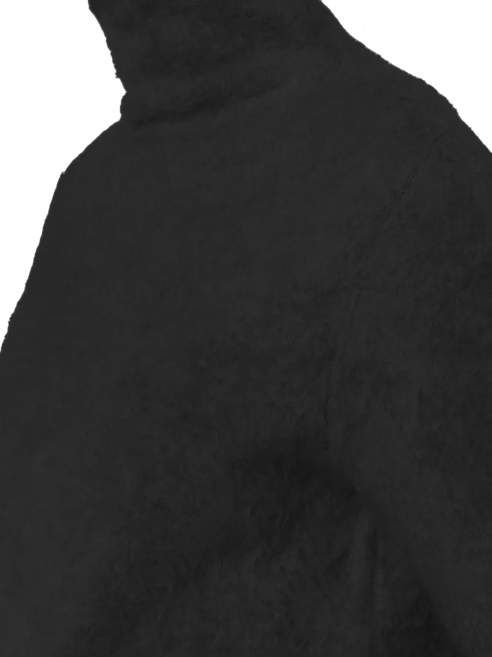 Soft Goat Coltrui met korte mouwen Zwart