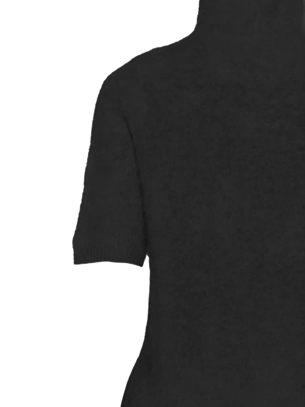 Soft Goat Coltrui met korte mouwen Zwart