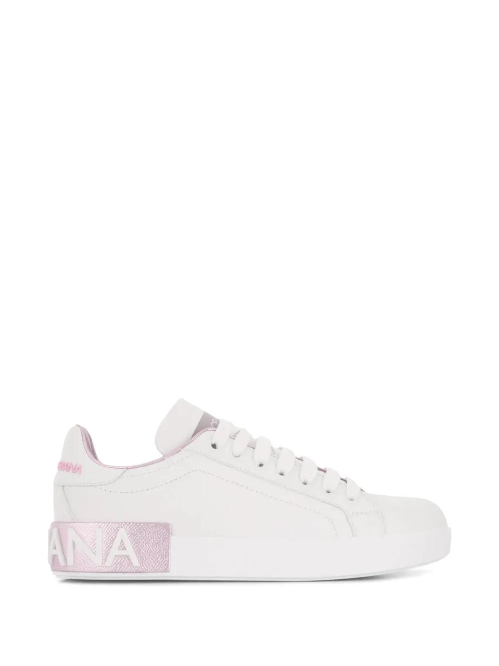 Dolce & Gabbana calfskin nappa Portofino sneakers - Bianco