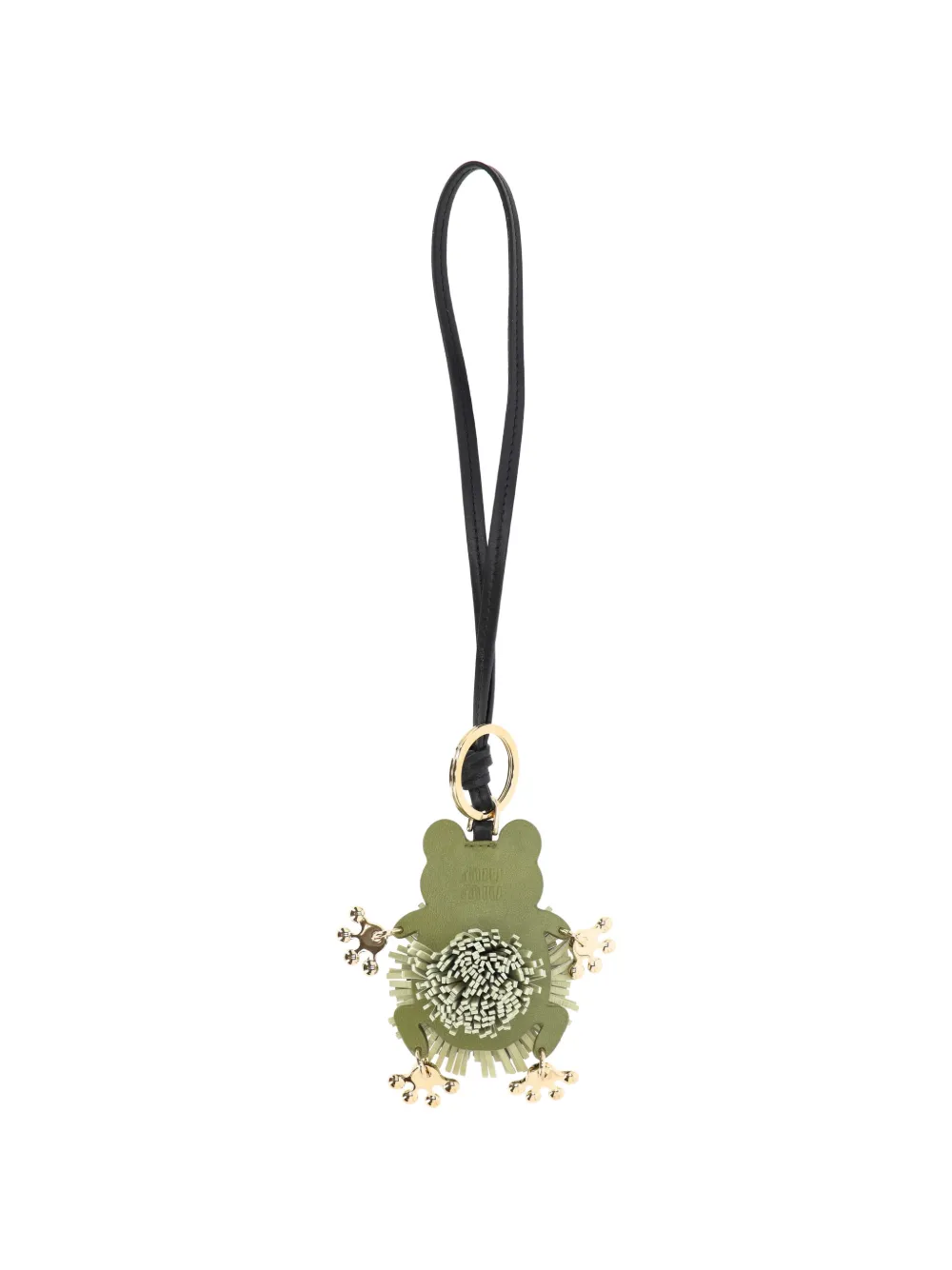 Miu Miu leather keyring trick - Verde