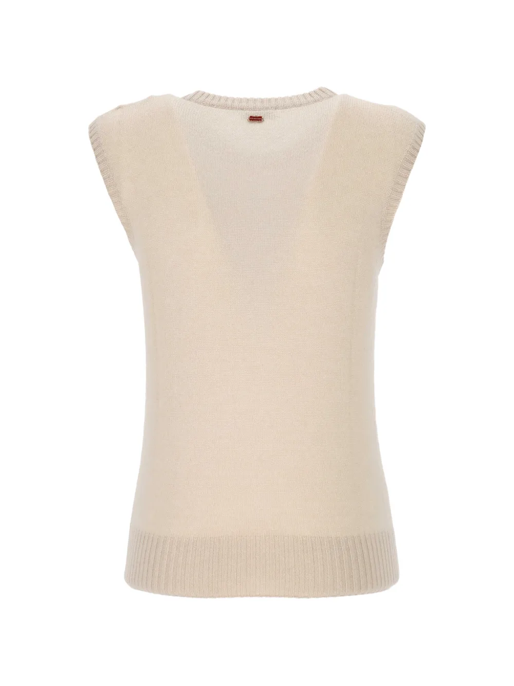 Agnona Spencer met geribbelde afwerking Beige