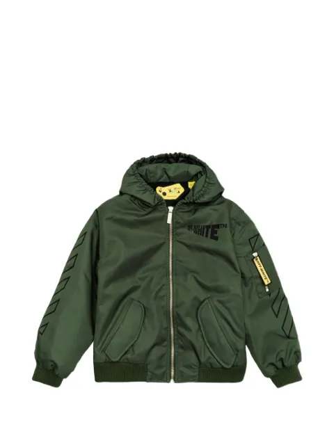 Off-White Kids veste bomber à logo imprimé