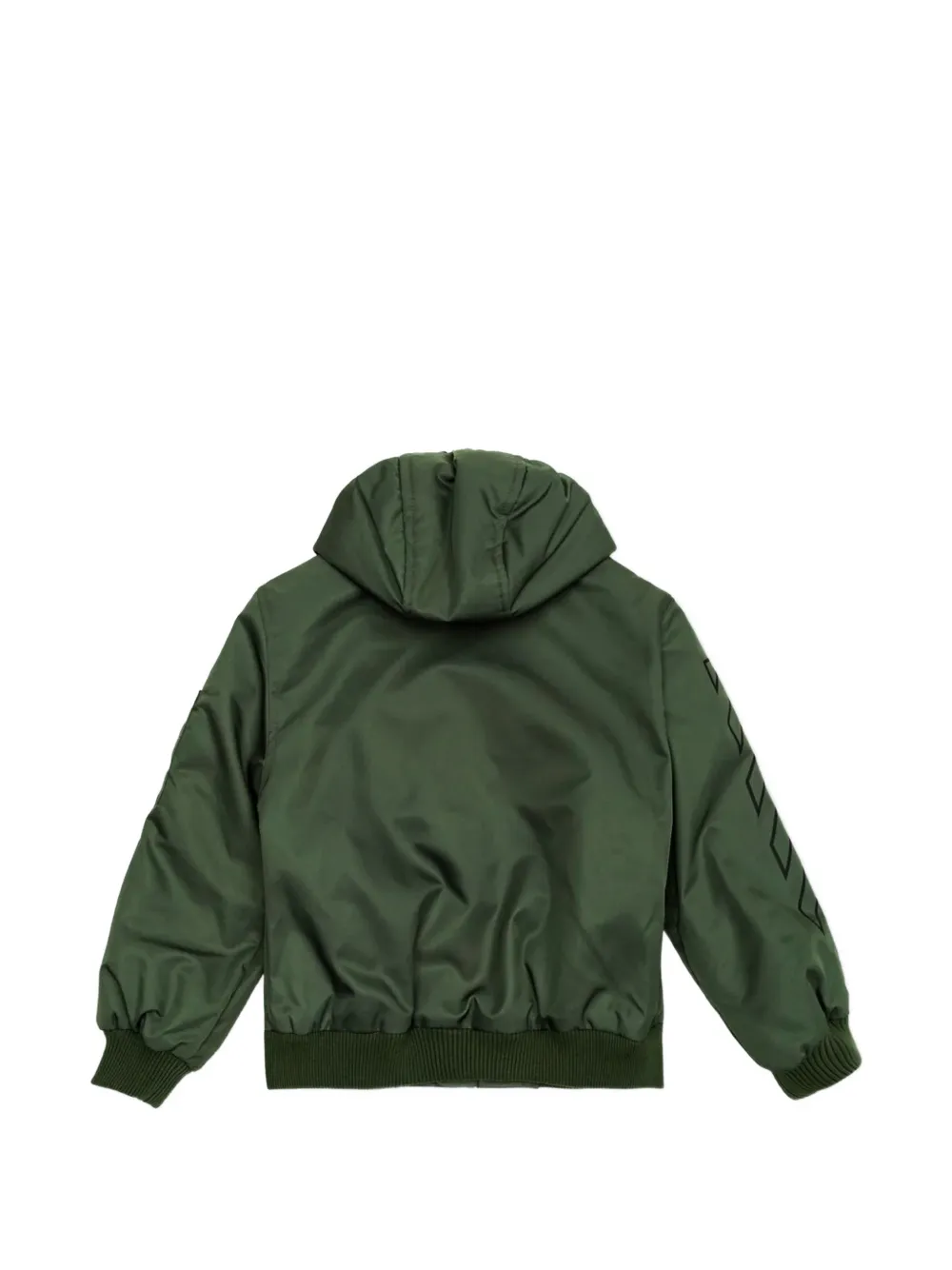 Off-White Kids Bomberjack met capuchon Groen
