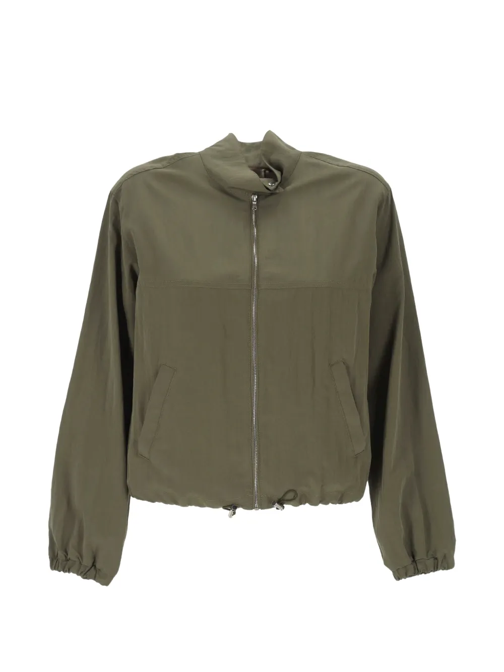 EMME zip-up drawstring jacket - Grün