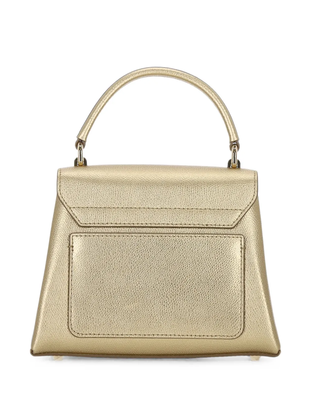 Furla Leren shopper met metallic-effect Goud