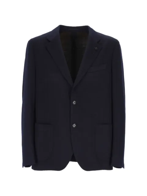 Lardini Einreihiger Blazer mit Blumenpatch