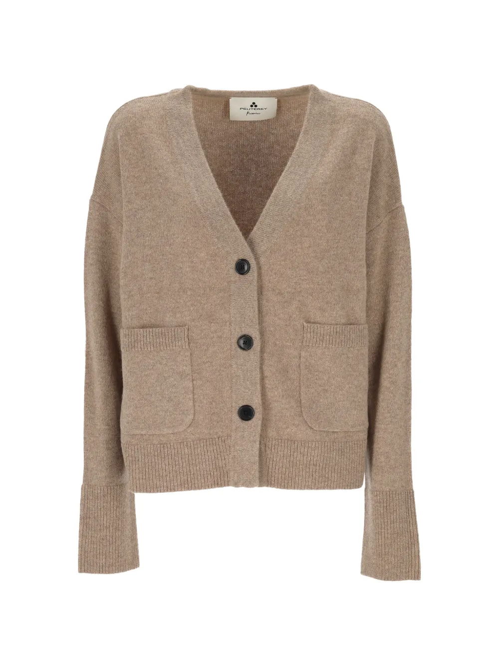 Peuterey V-neck button-up cardigan - Toni neutri