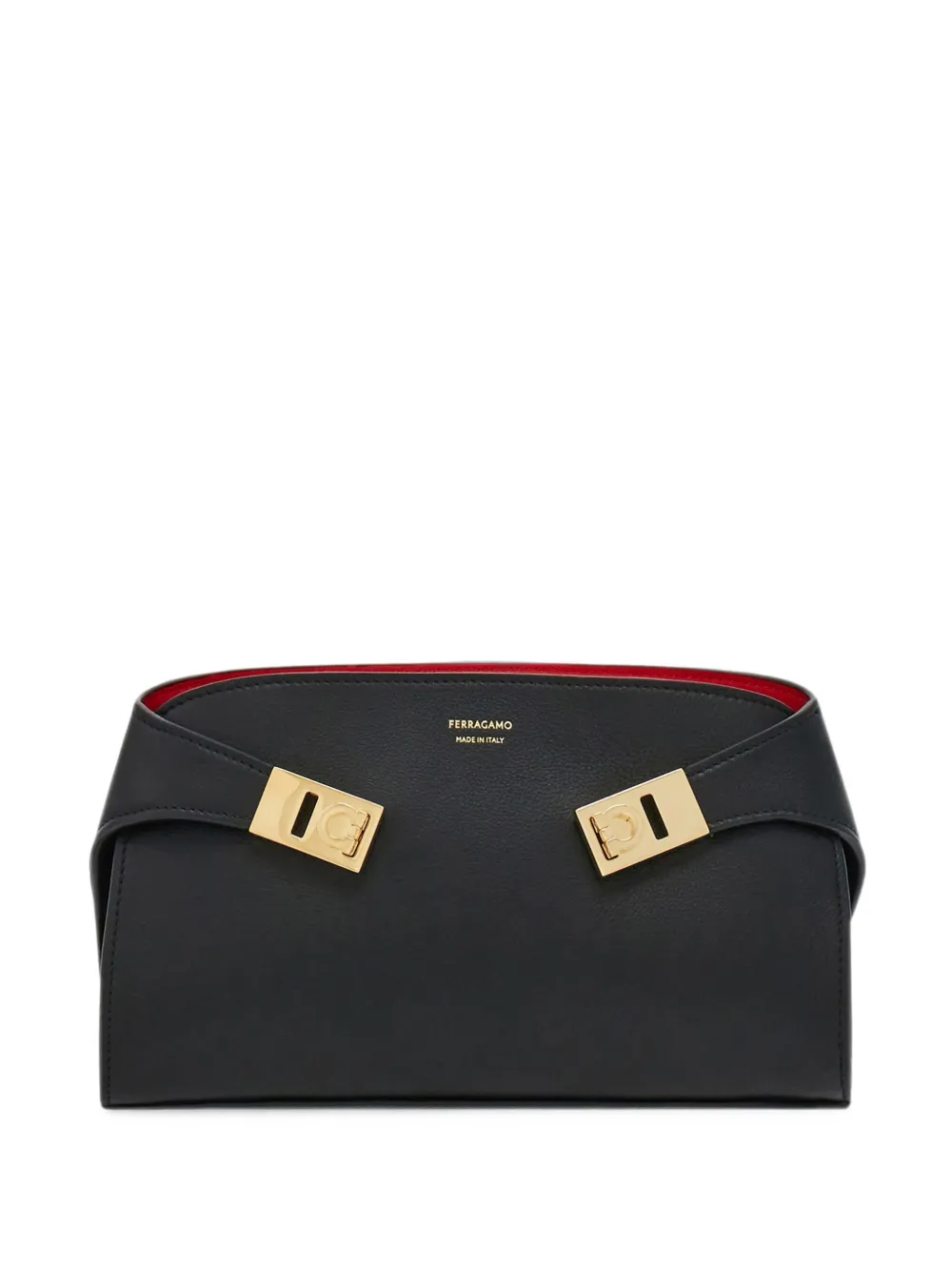 Ferragamo Hug mini bicolor crossbody bag - Nero