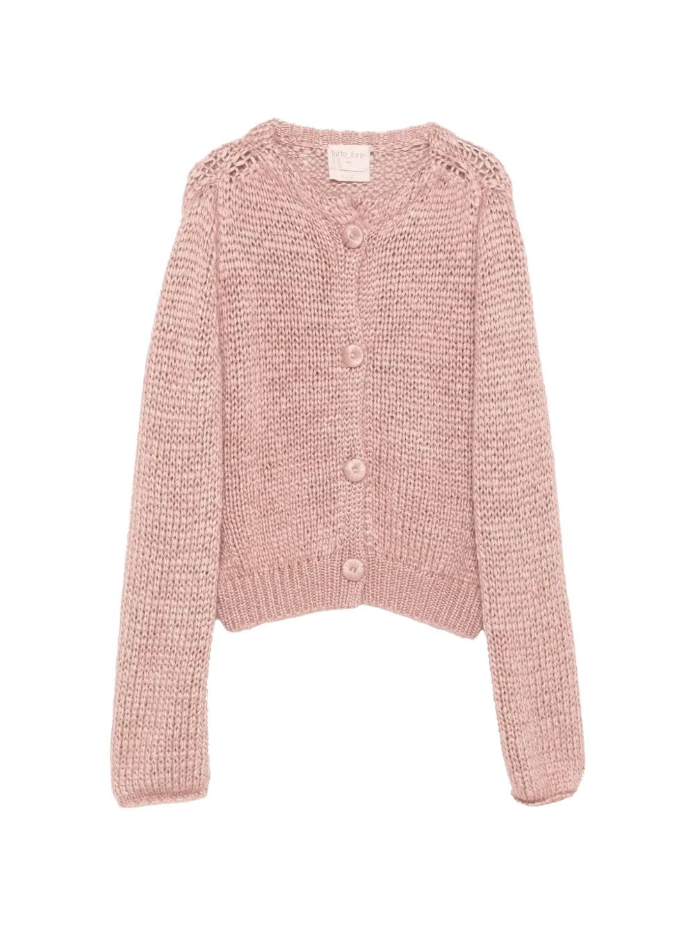 Forte Forte chunky-knit button-up cardigan - Rosa