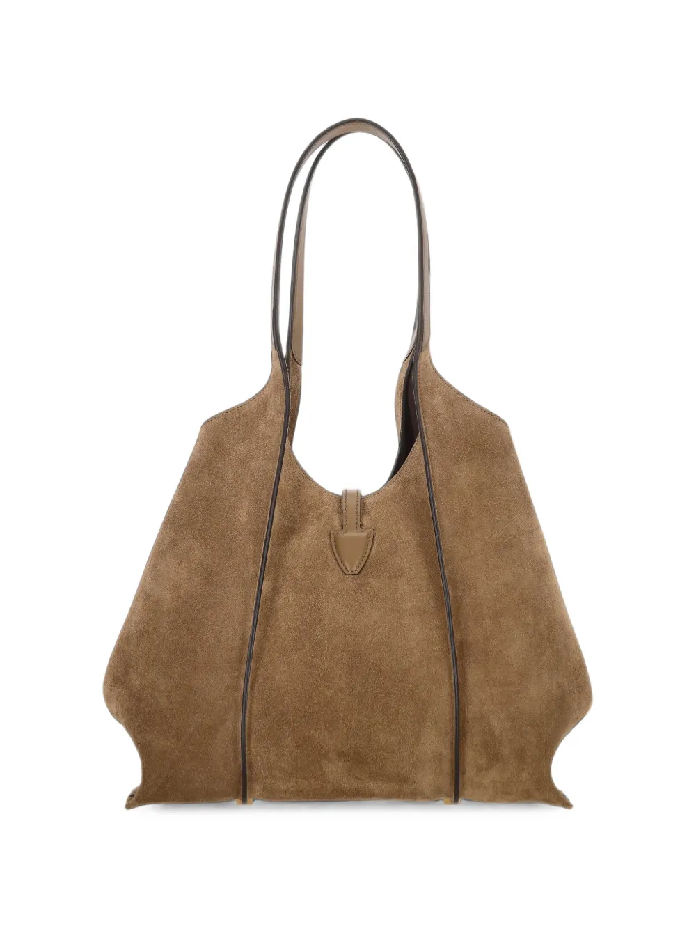 Tod's Kleine T Timeless suède shopper Bruin