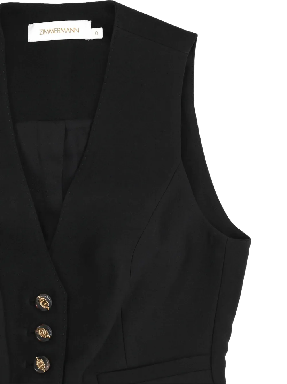 ZIMMERMANN Gilet met knopen Zwart