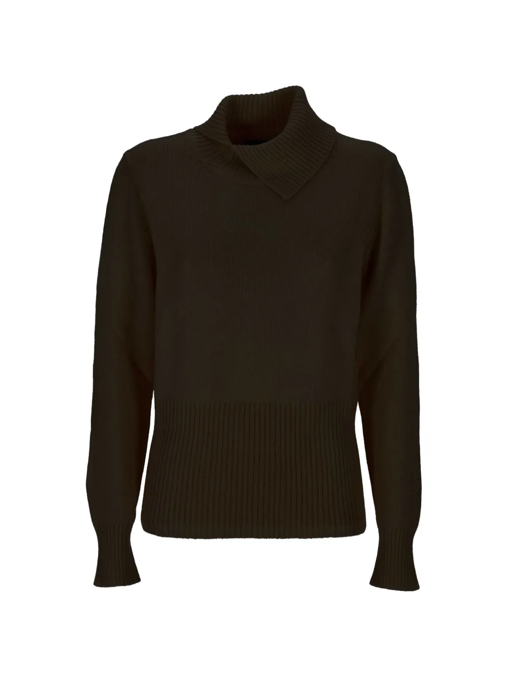 Gran Sasso Ribbed-knit Roll-neck Sweater In Multi