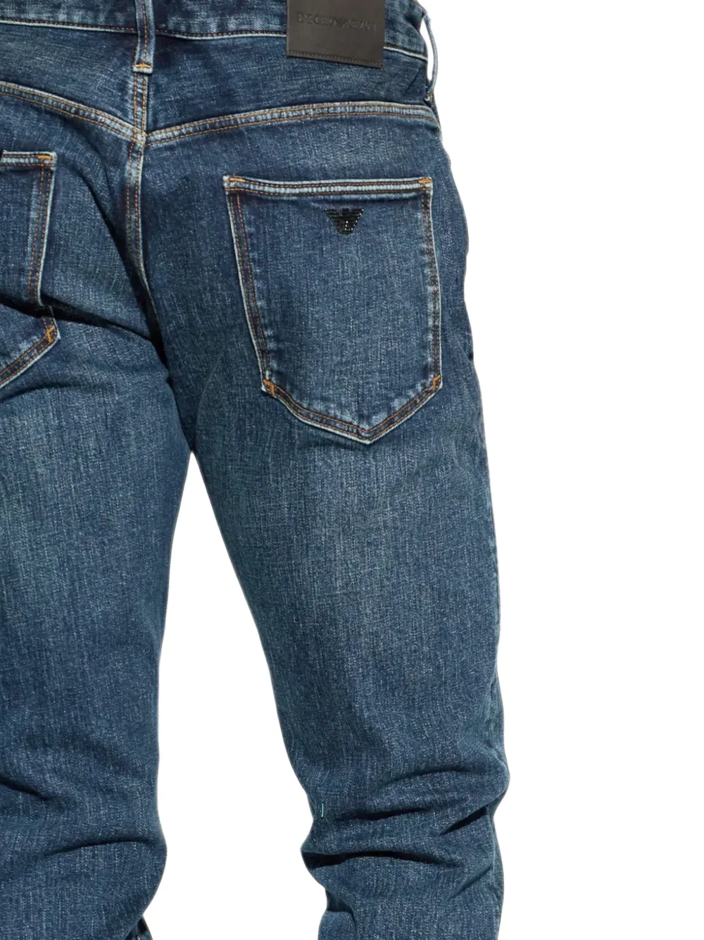 Emporio Armani Slim-fit jeans Blauw