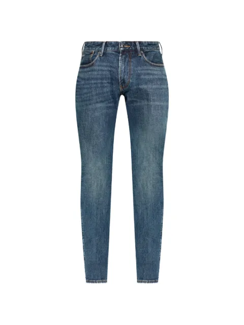Emporio Armani faded slim-fit jeans
