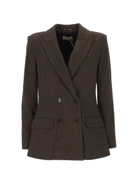 EMME Prince of Wales check double-breasted blazer